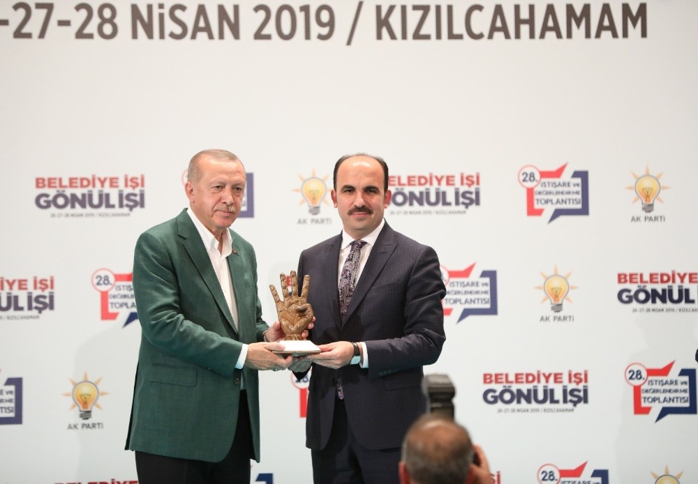 Erdoğan’dan, Başkan Altay’a en yüksek oy ödülü 