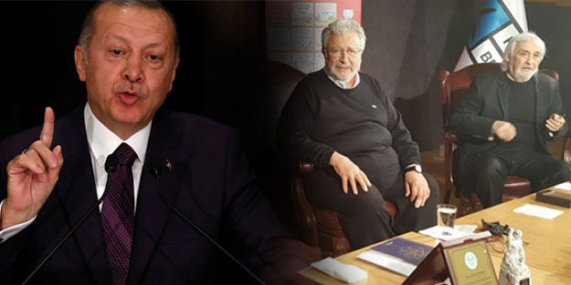 Erdoğan'dan Halk TV'deki iki küstaha tokat gibi cevap!