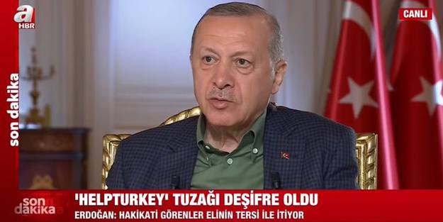 Erdoğan'dan Help Turkey tepkisi: Hakikati görenler hemen elinin tersiyle itiyor