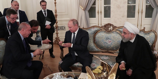 Erdoğan'dan Putin ve Ruhani'ye sürpriz ikram!