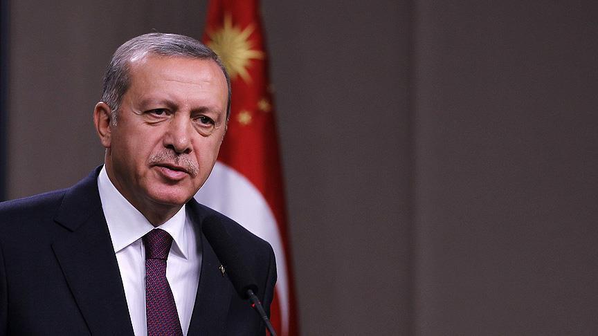 Erdoğan'dan şehit ailelerine taziye telgrafı
