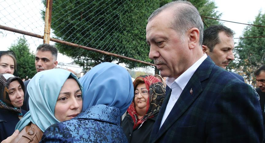 Cumhurbaşkanı Erdoğan'dan şehit Kaymakamın ailesine taziye ziyareti