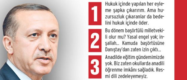 Erdoğan’dan 5 mesaj