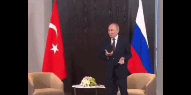 Erdoğan’ı dakikalarca ayakta bekledi! Putin’in heyecanı kameralara böyle yansıdı