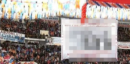 Erdoğan'ı duygulandıran pankart