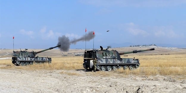 Erdoğan'ın açıklaması sonrası Afrin vurulmaya başlandı