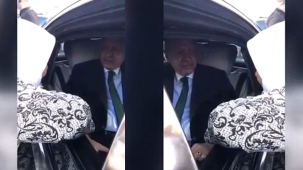 Erdoğan'ın arabasını durduran kadın: Mükemmel, mükemmel