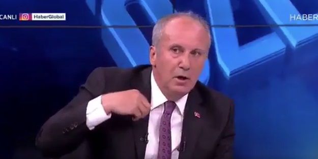 Erdoğan'ın konuşması verilince çıldıran Muharrem İnce gündeme gelmek için şov yaptı