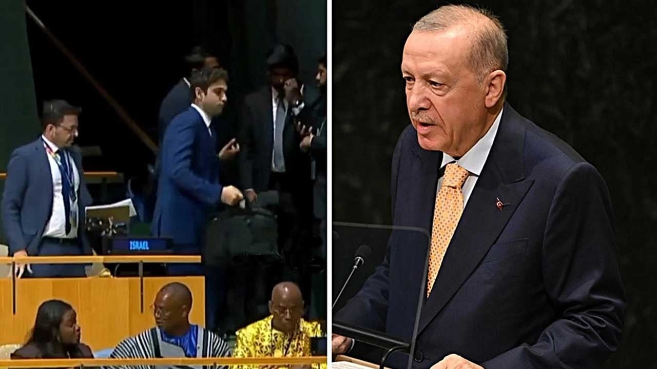 Erdoğan'ın sözleri zıplattı! Salondan ayrıldı