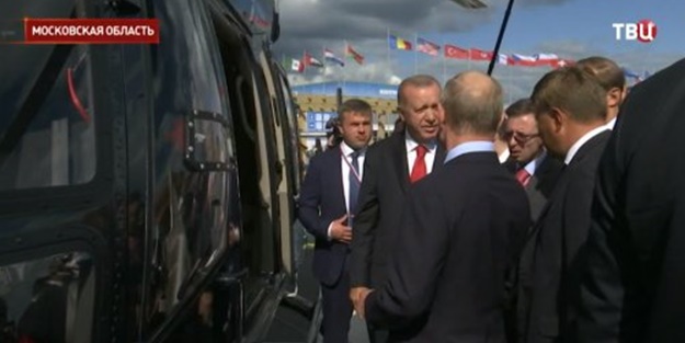 Erdoğan'la Putin'den helikopter başında pazarlık
