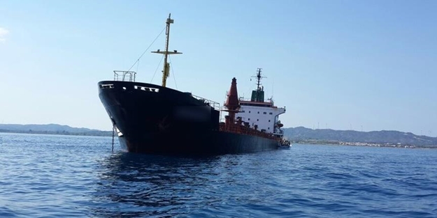 Ereğli açıklarında kargo gemisi yan yattı