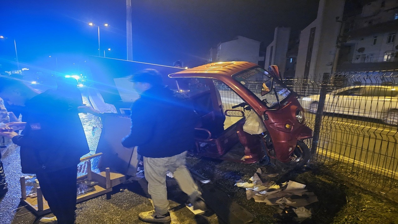 Ereğli'de motosiklet kazası