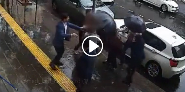 Erkekten dayak yiyen adam kadına saldırdı