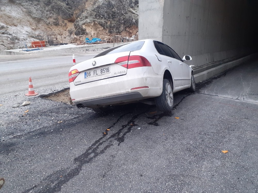 Erkenek Tüneli girişinde kaza: 3 yaralı 