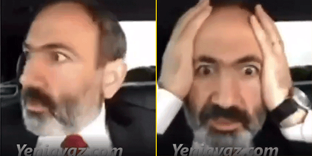 Ermenistan Başbakanı Paşinyan’ın görüntüleri olay oldu!