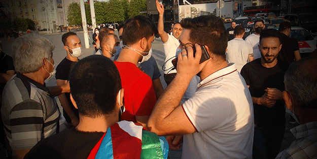Ermenistan'ın alçak saldırısı İstanbul'da protesto edildi