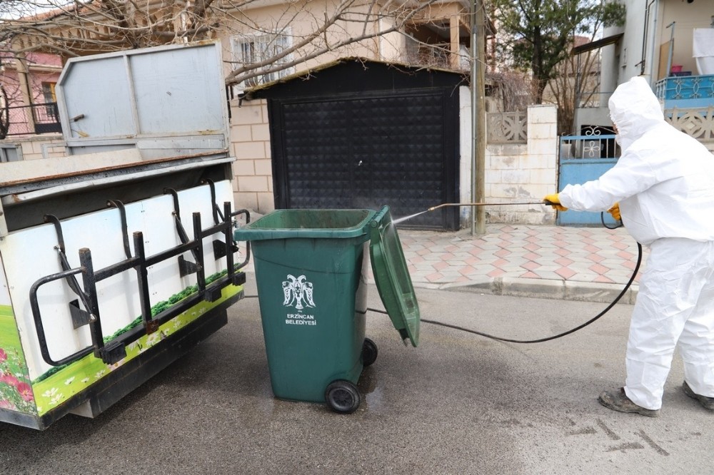 Erzincan baştan aşağı dezenfekte edildi 