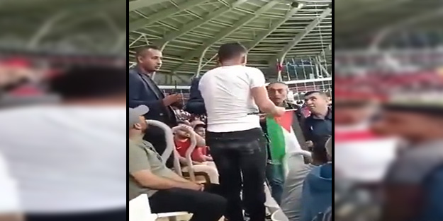 Erzincan Stadı'nda Filistin bayrağına büyük saygısızlık!