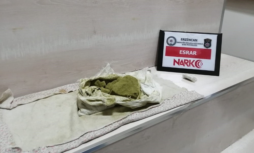 Erzincan’da 407 gram esrarla yakalanan 1 kişi tutuklandı 