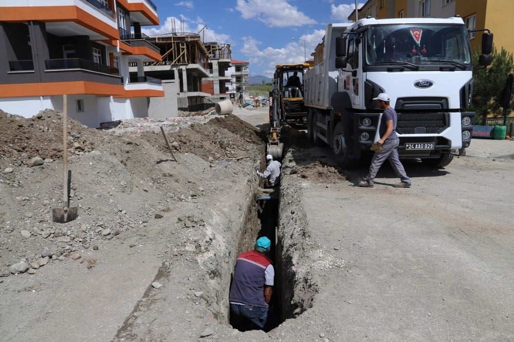 Erzincan’da alt yapı çalışmaları 