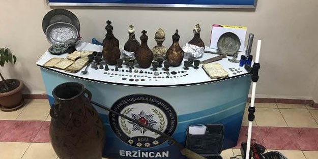 Erzincan’da tarihi eser kaçakçılığı operasyonu: 25 gözaltı