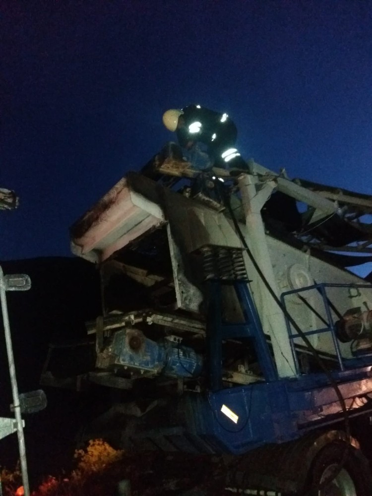 Erzincan’da tır yangını: 1 yaralı 