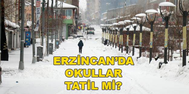 Erzincan’da yarın okullar tatil mi? 3 Ocak Pazartesi Erzincan’da kar tatiline ilişkin Valilik açıklama yaptı mı?