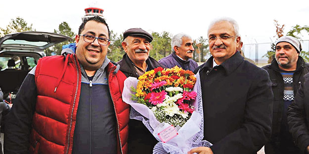 Erzincanlılar başkanlarını coşkuyla karşıladı
