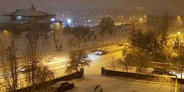 Erzurum beyaza büründü