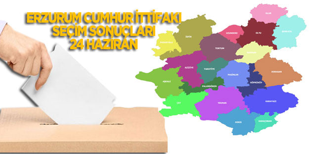 Erzurum Cumhur İttifakı oy oranları