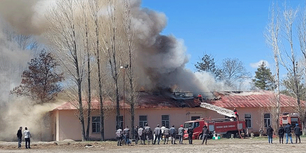 Erzurum Şeker Fabrikası'nda yangın çıktı