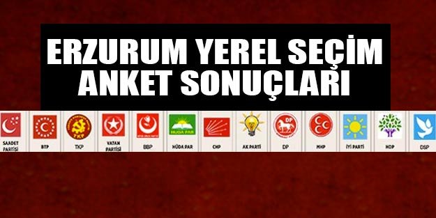 Erzurum yerel seçim anket sonuçları 2019 yerel seçim sonuçları Erzurum