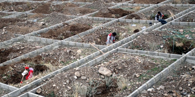 O ilde 1000 kişilik mezar yeri açıldı