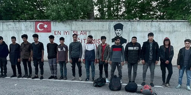 Erzurum'da 20 düzensiz göçmen yakalandı