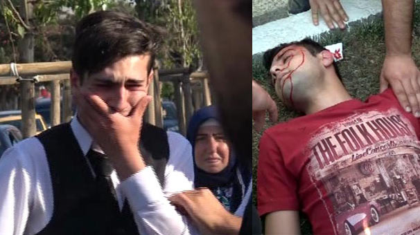 Erzurum'da çarpmamak için refüje çıktı, kırdığı ağaç yayayı yaraladı