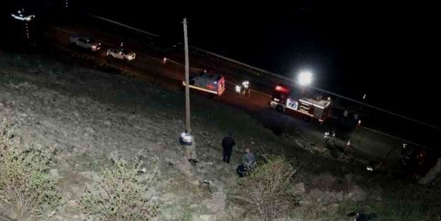 Erzurum'da feci kaza