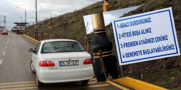 Erzurum'da gizemli yol! Birçok kişi denemeye geliyor