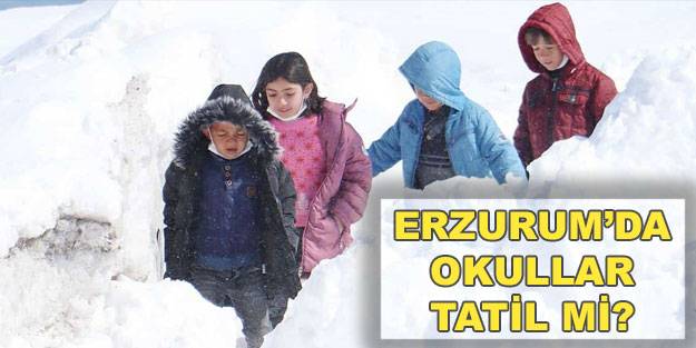 Erzurum’da okullar tatil mi? Erzurum’da yarın okullar tatil olacak mı? 3 Ocak 2022 Pazartesi okullar tatil mi?