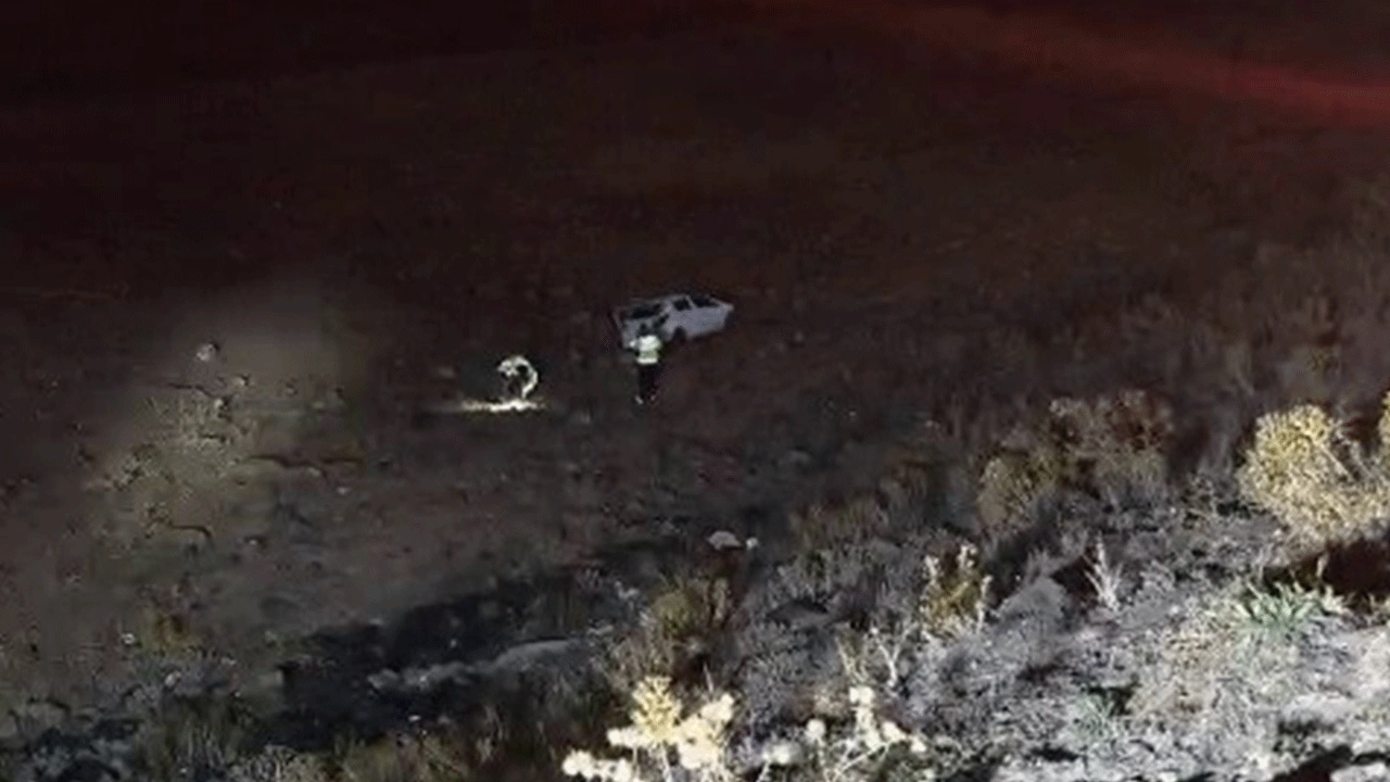 Erzurum’da otomobil uçuruma yuvarlandı! Araç hurdaya döndü, 1 kişi yaralı kurtuldu