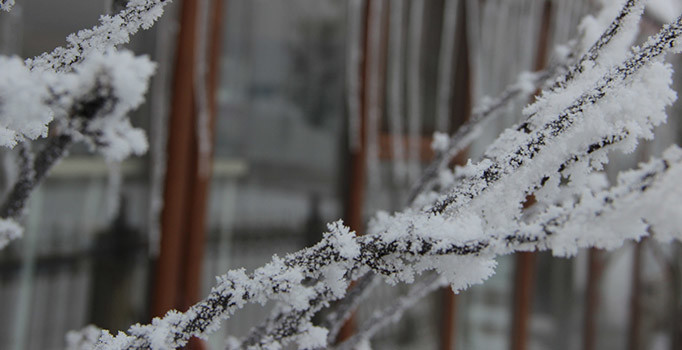 Erzurum'da termometreler -25 dereceyi gösterdi