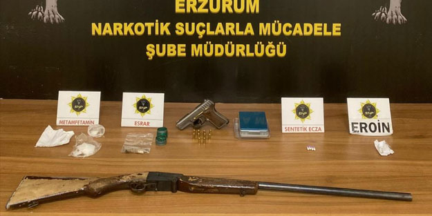 Erzurum’da uyuşturucu operasyonu: Gözaltılar var