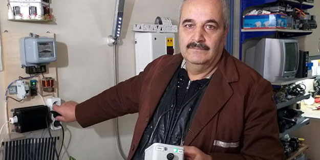 Erzurumlu elektrikçi, yüzde 25 tasarruf yapabilen cihaz geliştirdi