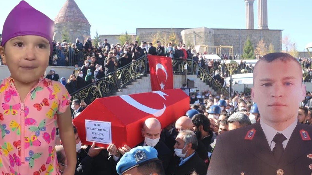 ‘Erzurum'un en büyük kahramanı kim’ sorusuna 5 yaşındaki şehit kızından yürek yakan cevap: Babam!