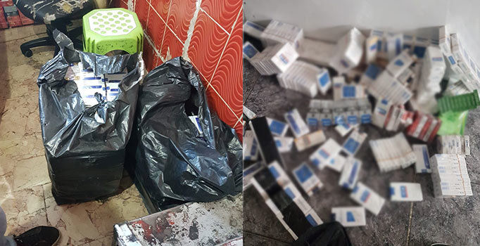 Eş zamanlı operasyonlarda binlerce paket kaçak sigara ve çay yakalandı!