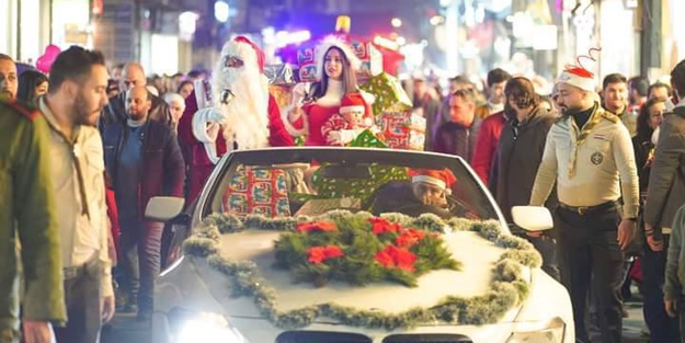 Esad rejiminin başkenti Şam'da yılbaşı kutlaması!