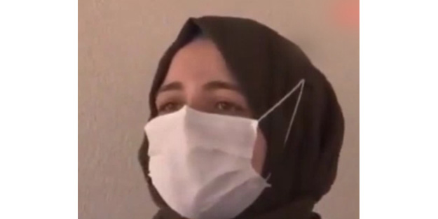 Eşarbına saldıran magandayı anlatırken gözyaşlarını tutamadı