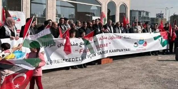 Esaret altındaki Filistinlilerden deprem bölgelerine yardım konvoyu...