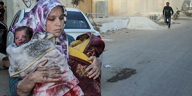 Esed, anne karnındaki bebeği bile klorinle bombaladı