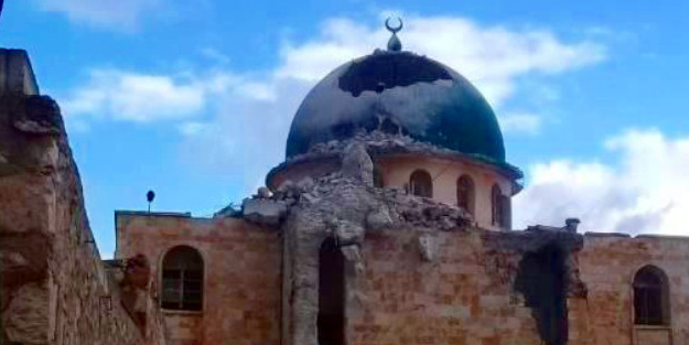 Esed cami bombaladı!