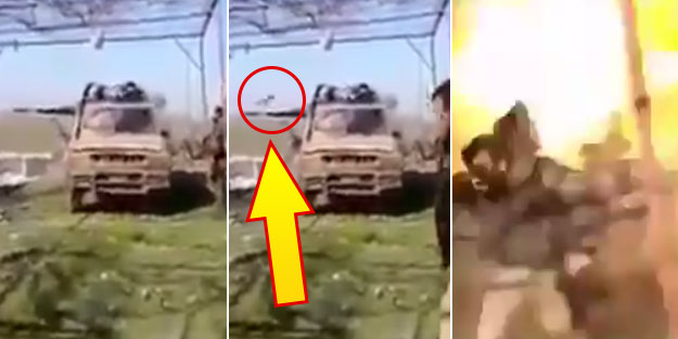 Esed için savaşan İranlıların havaya uçma anı